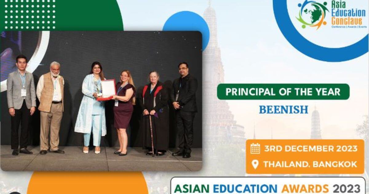 Beenish Saeed of Pakistan wins Principal of the Year title