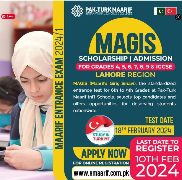 Grades 6-9 Scholarships Offered by PakTurk School