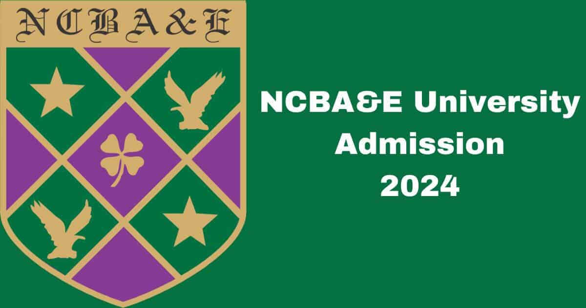 NCBA&E admission 2024